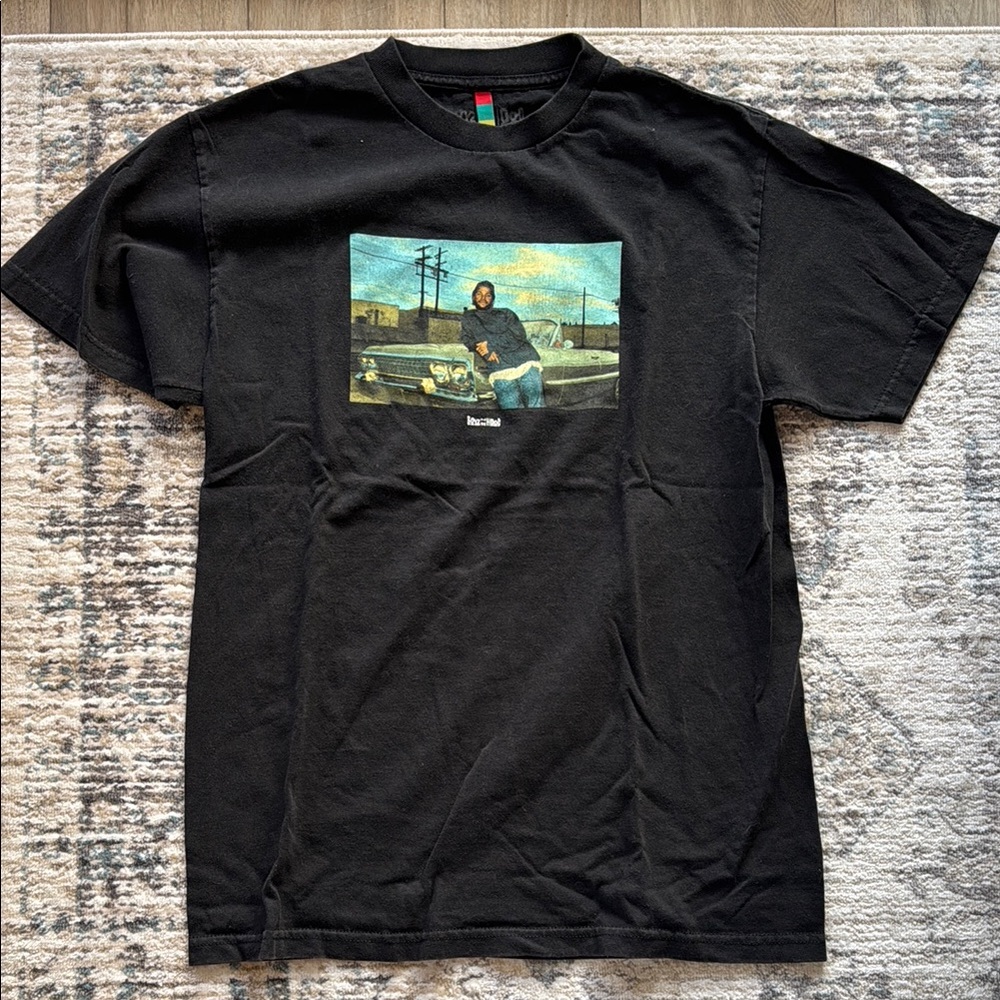 Black Scenic Graphic Short Sleeve Tee